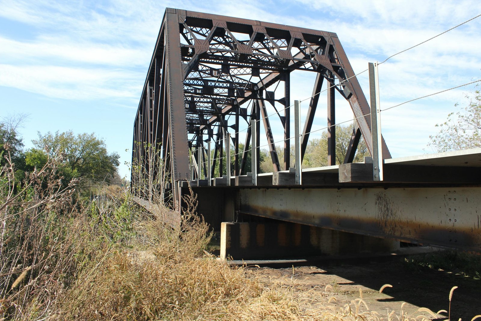 Looking west